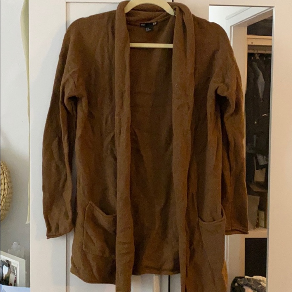 Brown cardigan